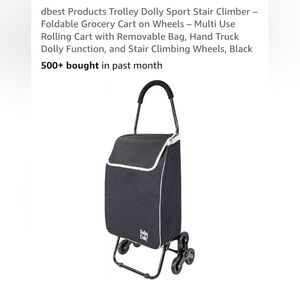 Trolley Dolly Black Rolling Cart